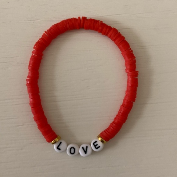 Clay flat bead bracelets handmade - Picture 2 of 3